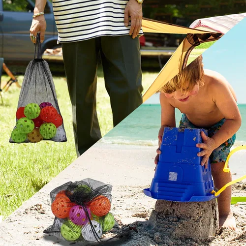 Vista 81 de GSE Games & Sports Expert Bolsa de malla con cordón para béisbol, pelotas de pickleball, pelotas de golf, gimnasio, equipo de natación, lavandería