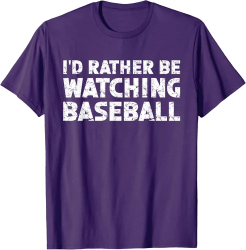 Vista 24 de Camiseta de béisbol I'd Rather Be Watching