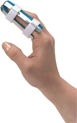 Vista 2 de Flents Férula Insty de 4 lados, protección de doble cara, acolchado de espuma, mediano Finger Splint for Trigger Finger, Fractures, Sprains &