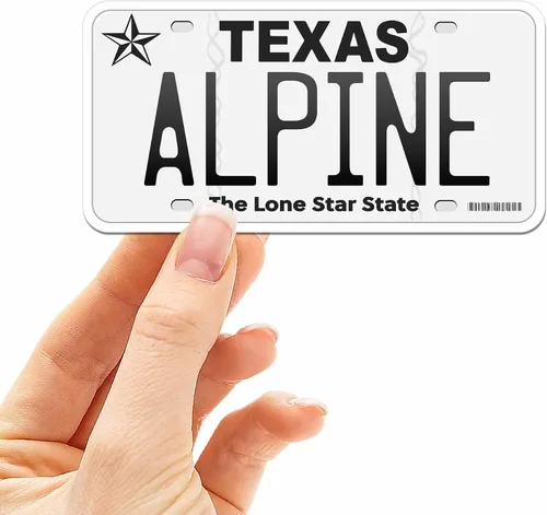 Vista 23 de Calcomanía para placa de matrícula de Texas, elige entre más de 50 ciudades de TX, calcomanía para parachoques de Texas para automóvil, calcomanías