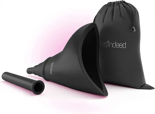 Vista 2 de The Original YESINDEED - Dispositivo para orinar femenino, embudo de silicona, orina portátil para mujeres de pie para orinar reutilizable, fácil