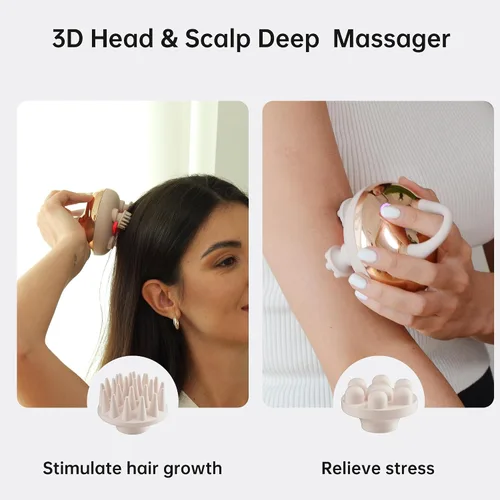 Vista 6 de COMFIER Masajeador de cuello y espalda Shiatsu y masajeador de cuero cabelludo