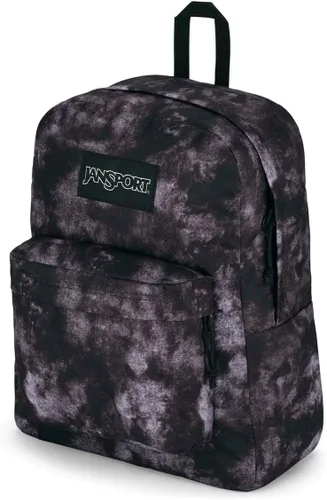 Vista 3 de JanSport Mochila Superbreak Plus, Ácido Rock Negro, Mochila Superbreak Plus
