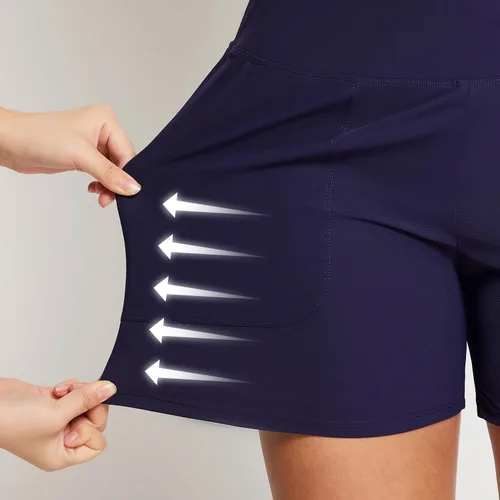 Vista 54 de baleaf Traje de baño de cintura alta de 3, 5, 7, 9 pulgadas, para mujer, de secado rápido, con bolsillos