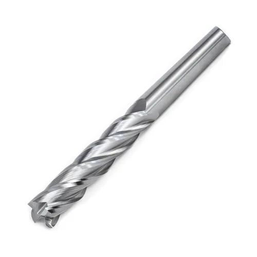 Vista 3 de HFS (R) Herramienta de corte de molino de extremo de carburo sólido 4 flauta 4 "Longitud total, 1-3/4" Longitud de corte, 3/8" de diámetro