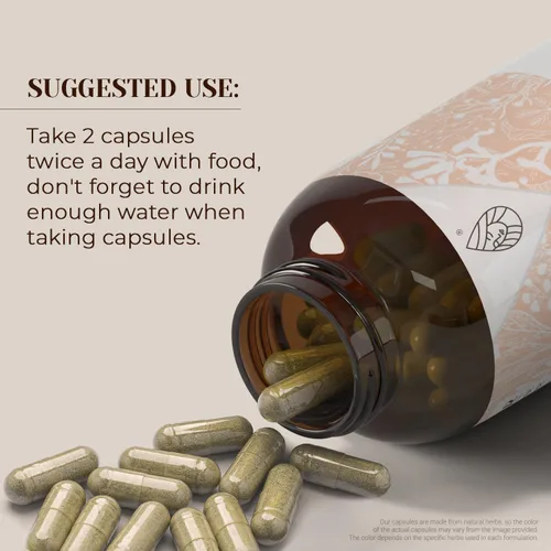 Vista 2 de Hyssop 120 cápsulas Cápsulas de alta potencia, suplementos dietéticos a base de hierbas Hecho con cápsulas vegetales e hisopo orgánico USDA