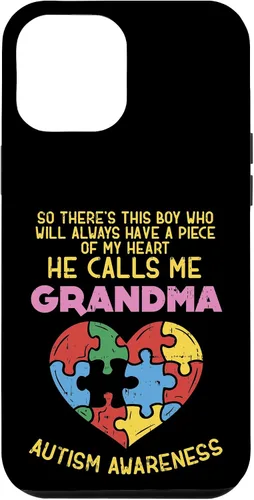 Vista 26 de Grandma Autism Awareness Austistic Boy Piece My Heart Case for iPhone 17