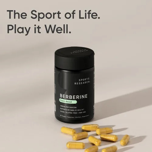 Vista 7 de Sports Research Berberina - Apoyo metabólico ayurvédico a base de hierbas para la salud, 500 mg, 60 cápsulas, certificado vegano, sin gluten, sin OMG