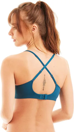 Vista 7 de Kalon - Sostenes cómodos sin aro y con medio relleno para mujer, paquete de 4