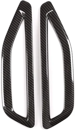 Vista 3 de YIWANG - Cubierta de ventilación lateral de coche de fibra de carbono estilo ABS, 2 piezas para BMW X5 G05 2019 2020 accesorios de coche