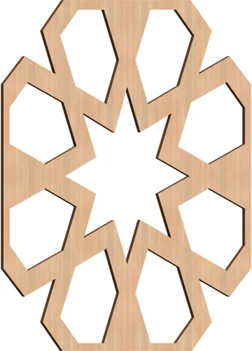 Vista 37 de Jackson Decorative Fretwork Wood Wall Panels, Large, 23 3/8" W x 23 3/8" H x 1/4" T, Cherry