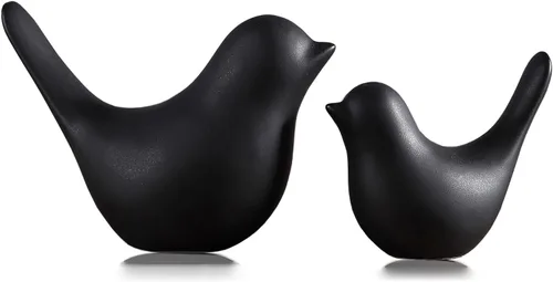 Vista 11 de FANTESTICRYAN Estatuas de pájaros pequeños, decoración dorada para el hogar, estilo moderno, adornos decorativos para sala de estar, dormitorio