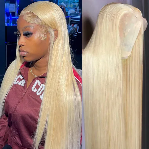 Vista 29 de Pelucas de cabello humano lacio para mujeres negras, encaje frontal de 13 x 4 pulgadas, previamente despuntada, sin pegamento, HD frontal, negro