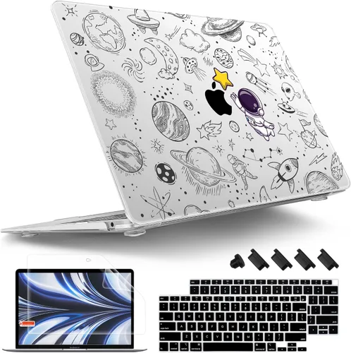 Vista 15 de Tuiklol Para MacBook Air de 13 pulgadas (versión 2021-2018) M1 A2337/A1932/A2179 con pantalla Retina Touch ID, carcasa rígida de plástico y cubierta