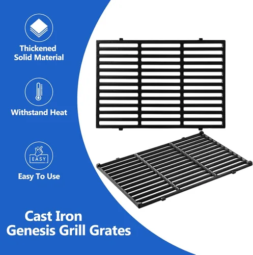 Vista 6 de Genesis E-310 7524 Rejillas de repuesto para Weber Genesis 300 Rejillas de gas Genesis E310 E-310 E-320 E-330 S-310 S-330 S-320 CE-310 CE-330