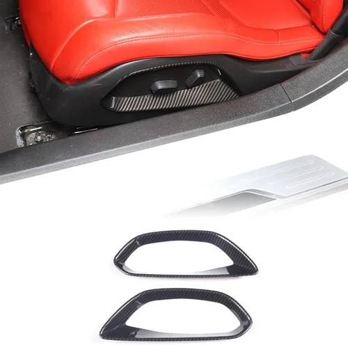 Vista 15 de CHEAYAR Marco de Decoración y Cubierta de Remate Compatible con Interruptor de Elevación de Ventana para Chevrolet Corvette C8 2020-2023