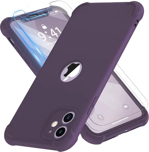 Vista 80 de ORETECH Funda para iPhone 11, con [2 protectores de pantalla de vidrio templado] [prueba de caídas de grado militar de 10 pies]