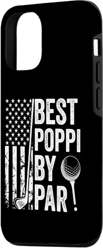 Vista 2 de iPhone 14 Best Poppi By Par USA Flag Golf Father's Day Golfing Dad Case