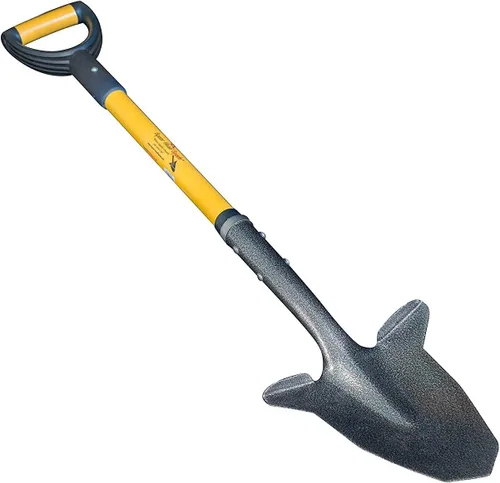 Vista 2 de Spear Head Spade SHFD3 - Pala de jardín de lavanda de 40 pulgadas, pala de jardinería con hoja biselada de 9 x 11 pulgadas, mango largo de fibra