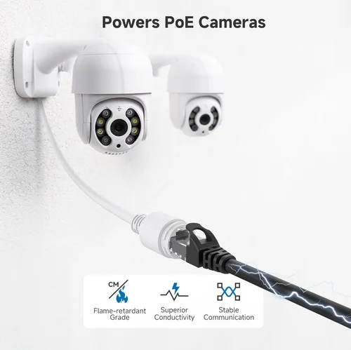 Vista 7 de Cable Matters - Cable Ethernet Cat 6 sin enganches de 10 Gbps, cable corto Cat 6, cable Cat6, cable Ethernet, negro