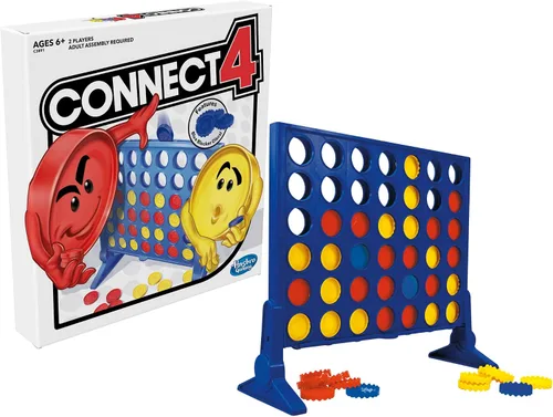 Vista 3 de Hasbro Gaming Conecta 4 Juego de mesa de estrategia para edades de 6 años en adelante (exclusivo de Amazon)