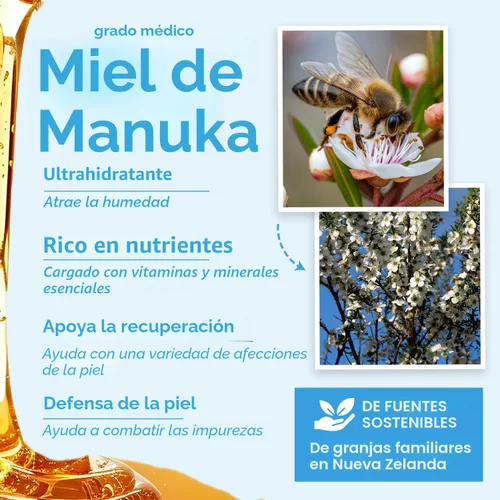 Vista 6 de Era Organics Exfoliante facial y exfoliante facial de microdermabrasión, mascarilla exfoliante de calidad de spa con miel de manuka y nuez