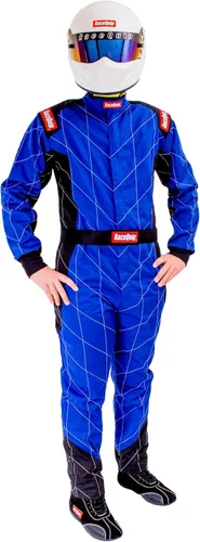 Vista 2 de RaceQuip® 130926RQP Chevron-1 Traje de Conducción - SFI 3.2A/1 - Azul - XL