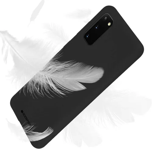 Vista 4 de GOOSPERY Soft Feeling Jelly para Samsung Galaxy S20 Case (2020) Cubierta de parachoques delgada sedosa (negro)