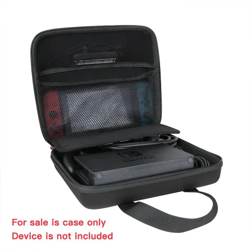Vista 2 de Hermitshell Hard EVA Travel Black Case Fits Nintendo Switch System