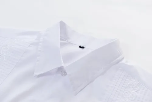 Vista 5 de MAXJON Camisas de guayabera para hombre, camisas cubanas de manga corta