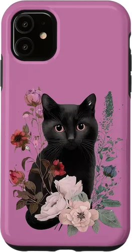 Vista 6 de Funda para iPhone 12 mini gato negro gatito gatito lindo animal mascota