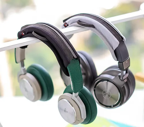 Vista 6 de Protector de cojín de repuesto para Bose, ATH, V-Moda Crossfade LP, Sony, Beats, funda para diadema de auriculares, color negro (negro)