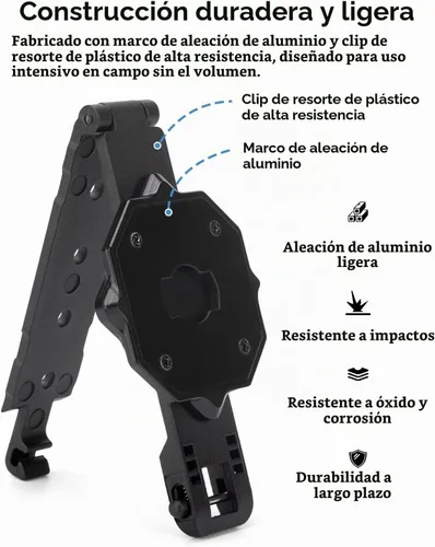 Vista 4 de WEIGUZC Soporte de cámara Molle compatible con Axon Taser Body Camera 2/3/4 - Soporte Molle de aluminio ligero para chaleco táctico y uniforme