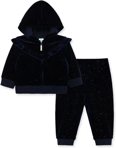 Vista 3 de Little Me Ropa para bebé niña 2 piezas sudadera con capucha y pantalón jogger