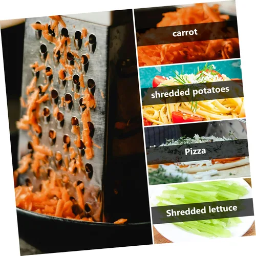 Vista 7 de Rallador de cuatro lados para cocina, cortador de alimentos, triturador de alimentos vegetales, trituradora de verduras, trituradora de verduras