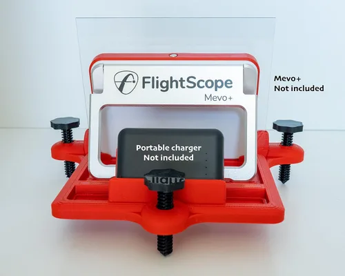 Vista 6 de Alineación ajustable/soporte de muelle de nivelación y bandeja de batería para Flightscope Mevo Plus (Mevo+)