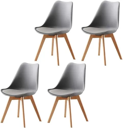 Vista 43 de Sillas de comedor modernas, silla lateral tapizada para el hogar, silla auxiliar para sala de conferencias, silla de comedor, silla de comedor sin