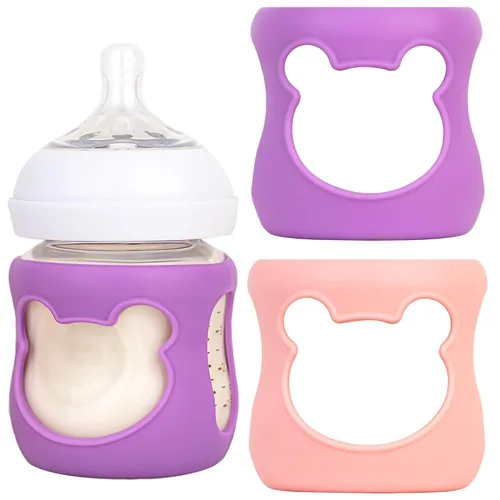 Vista 10 de Fundas de silicona para biberones Philips Avent, para biberones naturales de Philips Avent, soporte antirotura para biberones de vidrio Avent, 8