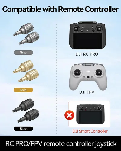 Vista 5 de LKTOP 3 pares de mandos de repuesto de palanca de mando para DJI RC Pro Controller, FPV Remote Controller 2/3, Compatibilidad: DJI Mini 3 Pro, Air