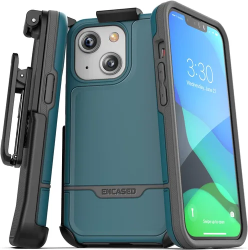 Vista 31 de ENCASED Funda para cinturón con clip para iPhone 11 (2019 Rebel Armor) Funda protectora resistente de cuerpo completo con soporte (Negro)