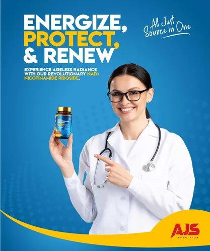 Vista 6 de AJS NAD+ Cellular Energy - Suplemento NR con PQQ, resveratrol, licopeno, espermidina, L-ergotioneína y péptidos de colágeno, 90 cápsulas para apoyo