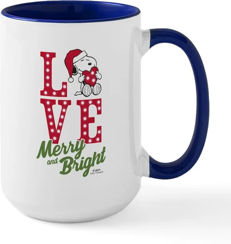Vista 75 de CafePress SNOOPY Joe Cool - Taza de café de cerámica (15.0 fl oz)