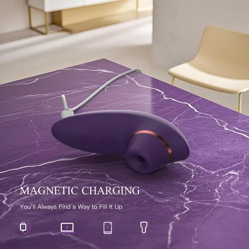Vista 6 de Juguetes para adultos, vibrador de succión de consolador – Estimulador de clítoris 2 en 1 con 9 modos de succión y vibración para mujeres, pezón