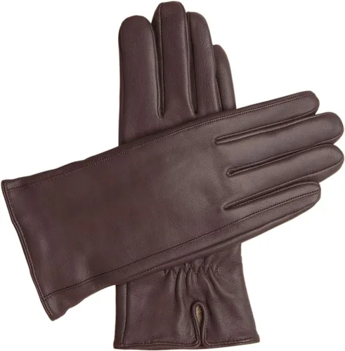 Vista 12 de Guantes clásicos de cuero con forro de cachemira de Downholme para mujer Negro