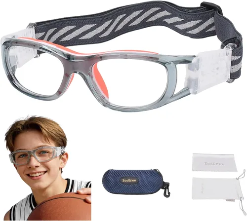 Vista 10 de N/A'' Gafas deportivas para niños, baloncesto, fútbol, entrenamiento, seguras, antiniebla, 7-12