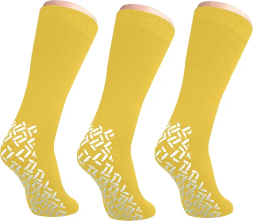 Vista 14 de NOBLES HEALTH CARE PRODUCT SOLUTIONS Paquete de 3 pares – Calcetines antideslizantes XXXL anchos para personas con diabetes hinchada en los pies