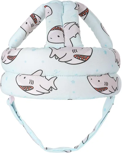 Vista 14 de Protector de Cabeza para Bebé Casco de Seguridad Ajustable para Niños Pequeños, Cojín Protector para la Cabeza Anticolisión con Cierre de Gancho