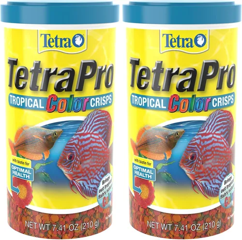 Vista 7 de TetraPro Tropical Color Crisps, Alimento para Peces con Realzadores de Color Natural, Comida para Peces Tropicales, 7.41 Onzas
