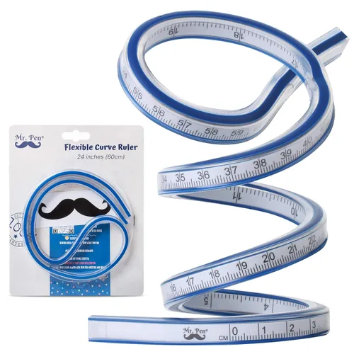 Vista 8 de Mr. Pen - Regla curva flexible de 24 pulgadas para dibujar, coser e ingeniería