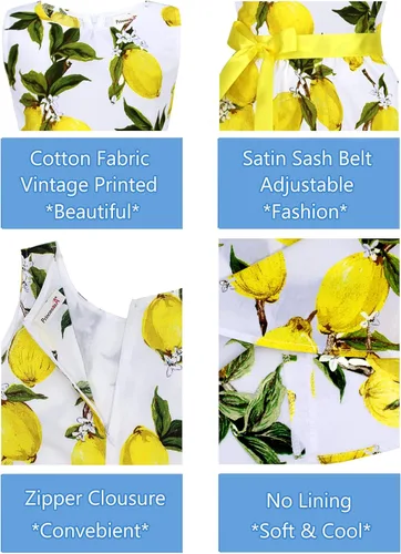 Vista 85 de Vestido de verano para niña, de algodón, con diseño floral